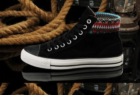 Ethnic Black Storm High Top Shoes
