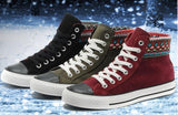 Ethnic Wine Red Storm High Top Shoes