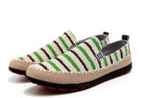 In the Forest Striped Slip Ons